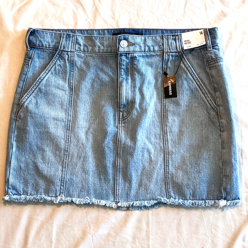 NWT Denim Mini Skirt